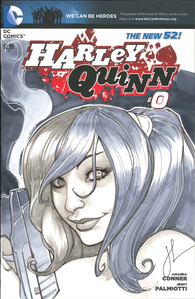 Harley Quinn Sketch Cover In Lynn Walker S Chad Hardin