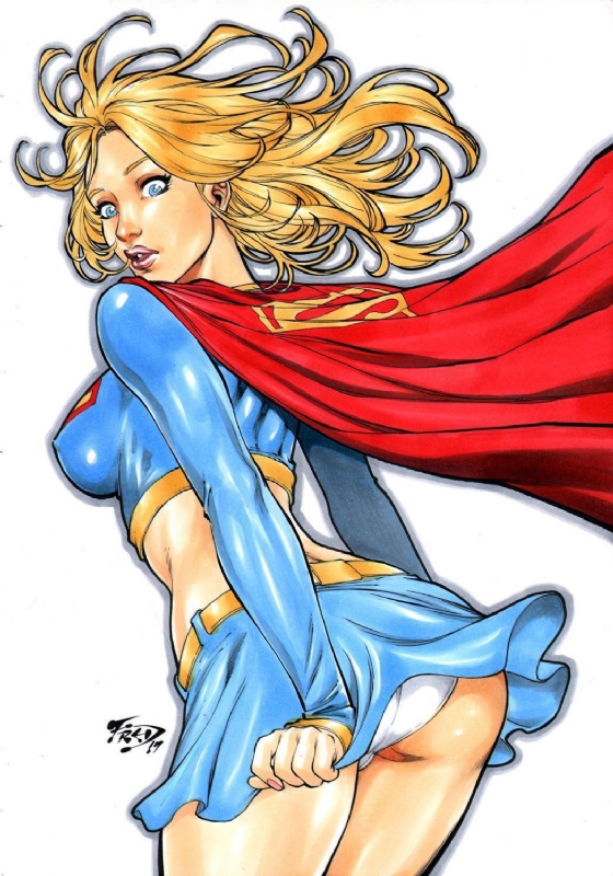 Supergirl By Fred Benes In P4intkillr S Pin Up 18 Fred Benes Comic Art Gallery Room