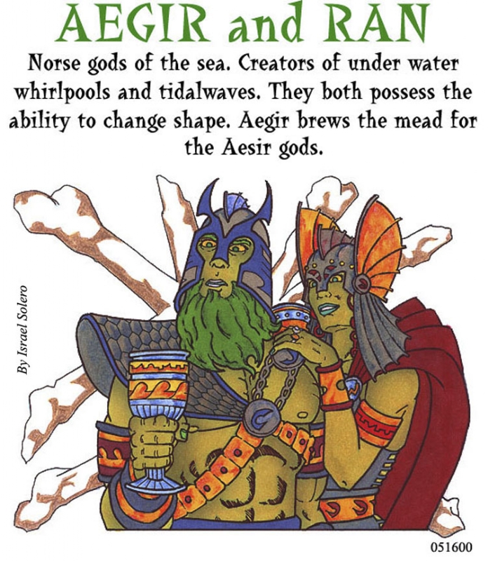 Aegir And Ran Norse Myth In Israel Algarin Ss 08 Norse Myths Clr