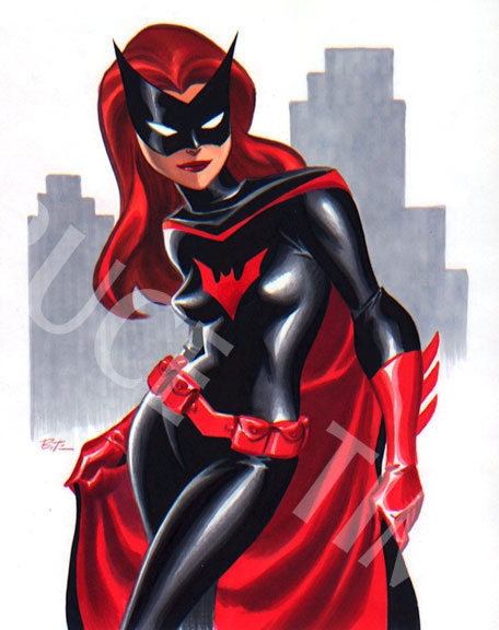 Batwoman In Ron Pittmans Bruce Timm Comic Art Gallery Room 