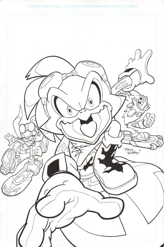 Sonic Universe #33 Cover, in Richard Morgan's Sonic Covers Comic Art Gallery Room