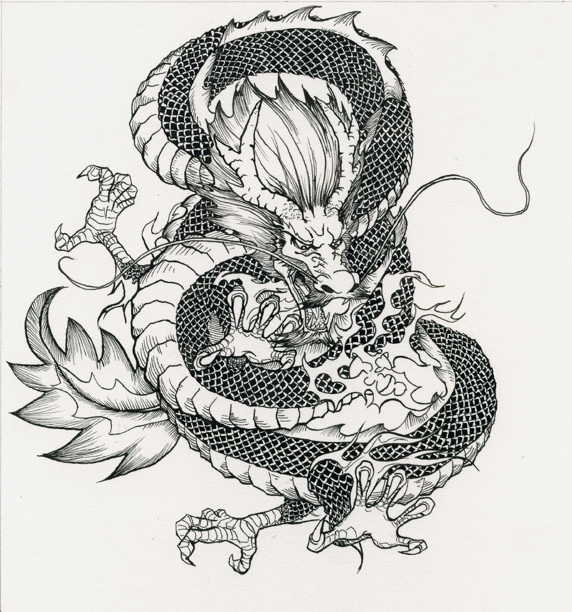 Chinese Dragon, In Raymond Kuang's Personal Art Comic Art Gallery Room