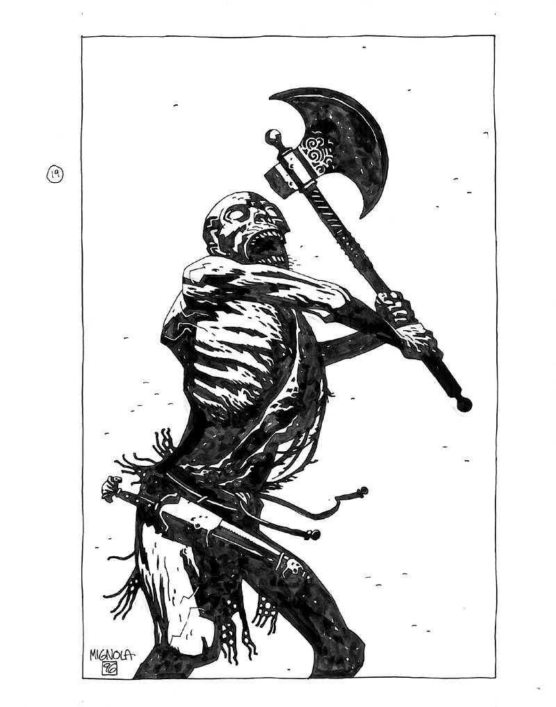 Mignola Lost Army - Skeleton, In Andy Robbins's Mignola Comic Art 