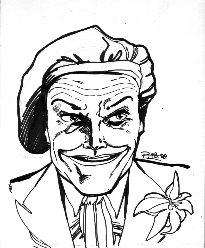 LIM, RON - Joker: Jack Nicholson illo 1989, in Stephen Donnelly's LIM