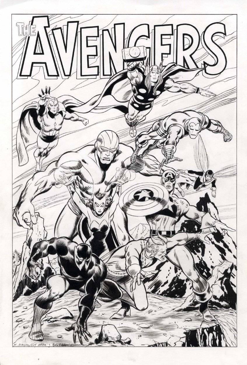 Buscema Avengers Commission by Michael Maikowsky, in Jason Wood's