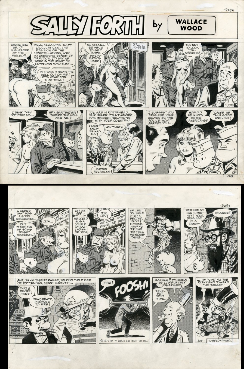 Sally Forth By Wally Wood In Scott Not The Inker