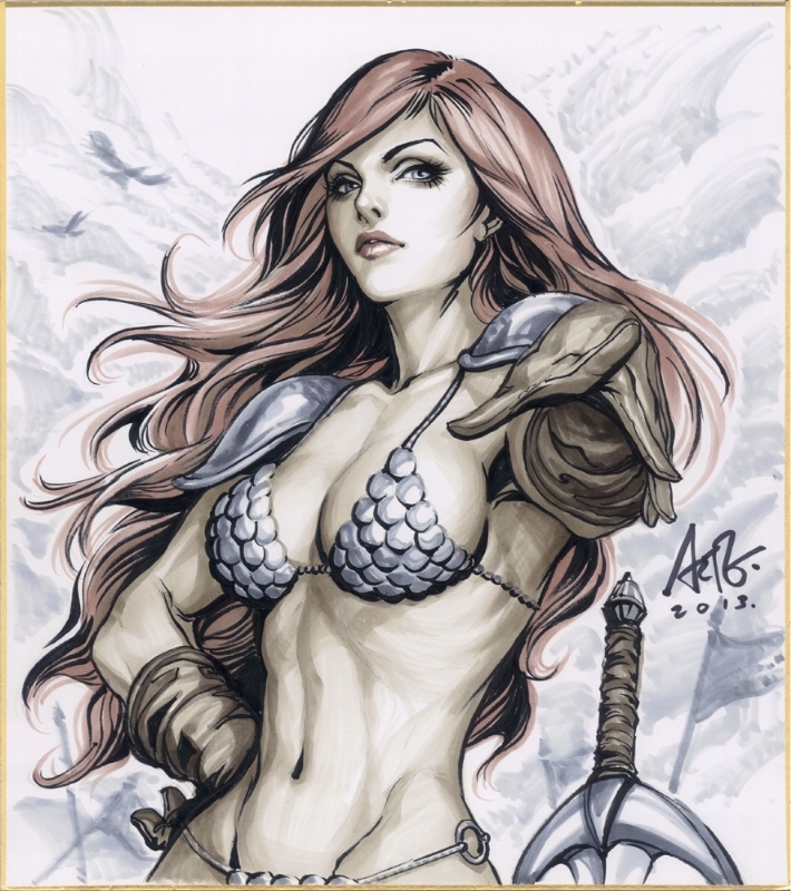 Red Sonja By Stanley Artgerm Lau In Dicky A Aditomo S Dicky S Gallery Room Comic Art Gallery Room