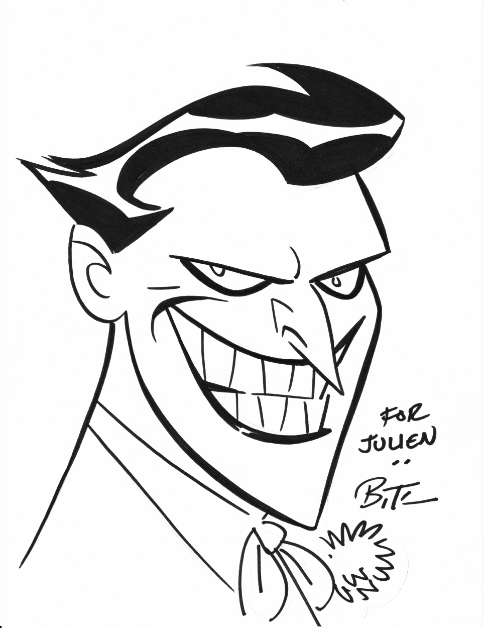 The Joker, by Bruce Timm., in Julien C.'s Bruce TIMM Comic Art Gallery Room