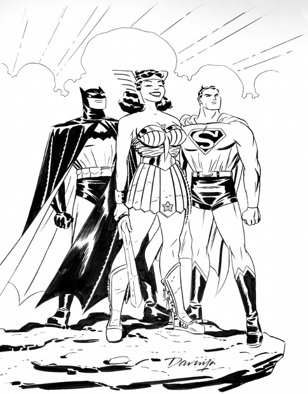 DC Trinity by Darwyn Cooke, in Jim Clancy's Darwyn Cooke Comic Art ...