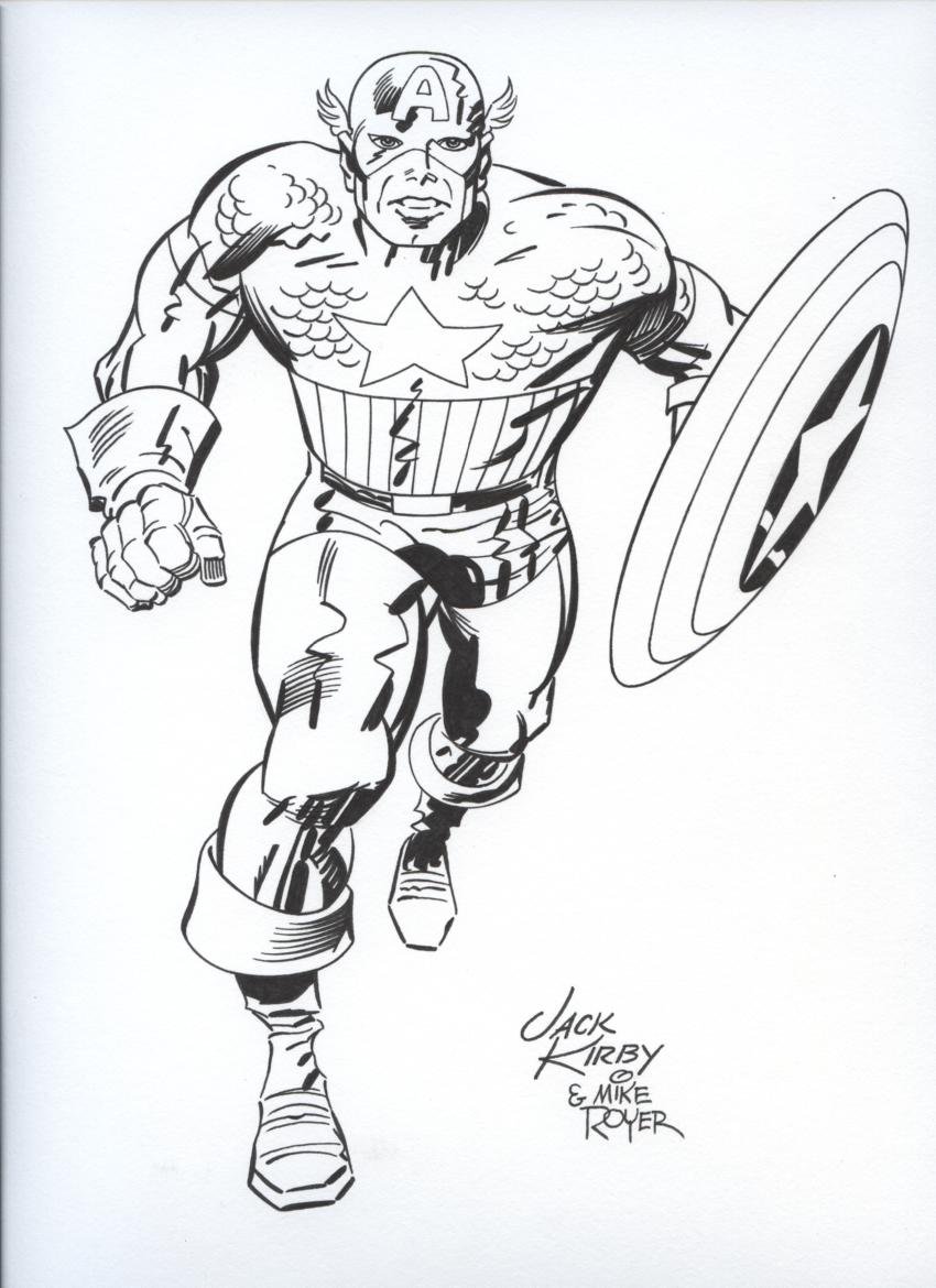 ROYER, MIKE / based on JACK KIRBY pencils - Captain America, in Stephen ...