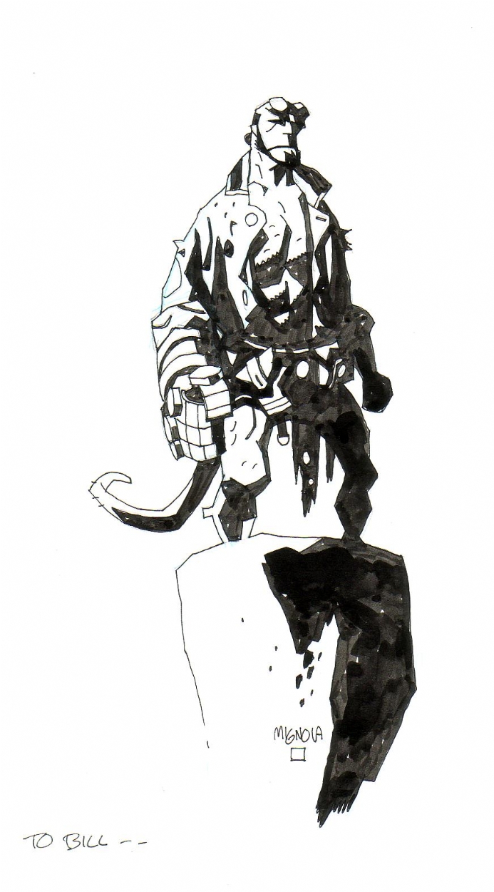 Hellboy - Mike Mignola, in Bill Lait's Commissions and Loose Sketches ...